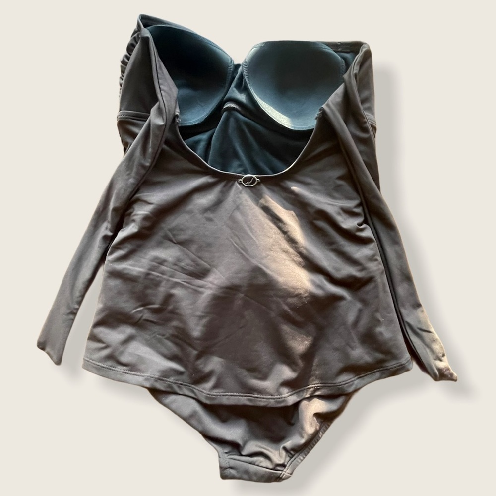 Jantzen Brown Size 8 One Piece Bathing Suit NWOT - Picture 3 of 6